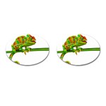 Chameleons Cufflinks (Oval) Front(Pair)