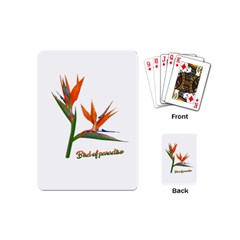 Bird Of Paradise Playing Cards (mini)  by Valentinaart