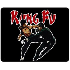 Kung Fu  Fleece Blanket (medium)  by Valentinaart