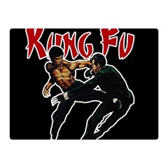 Kung Fu  Double Sided Flano Blanket (mini)  by Valentinaart