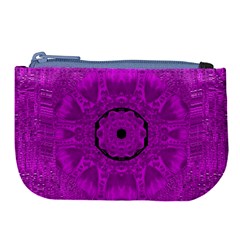 Purple Mandala Fashion Large Coin Purse by pepitasart