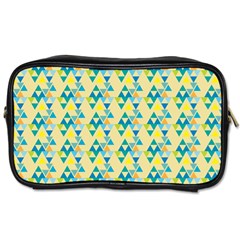 Colorful Triangle Pattern Toiletries Bags 2-side by berwies