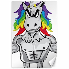 Angry Unicorn Canvas 20  X 30   by KAllan