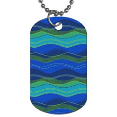 Geometric Line Wave Chevron Waves Novelty Dog Tag (one Side) by Mariart