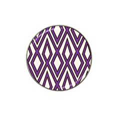 Diamond Key Stripe Purple Chevron Hat Clip Ball Marker (10 Pack) by Mariart