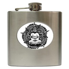 Ornate Buddha Hip Flask (6 Oz) by Valentinaart