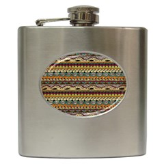 Aztec Pattern Hip Flask (6 Oz) by BangZart