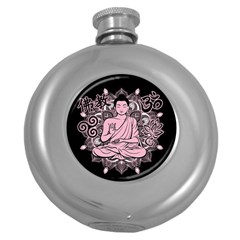 Ornate Buddha Round Hip Flask (5 Oz) by Valentinaart