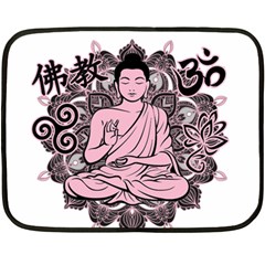 Ornate Buddha Fleece Blanket (mini) by Valentinaart