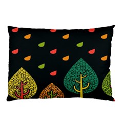 Vector Color Tree Pillow Case (two Sides)