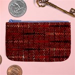 Rust Red Zig Zag Pattern Large Coin Purse Front