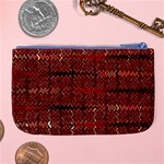 Rust Red Zig Zag Pattern Large Coin Purse Back