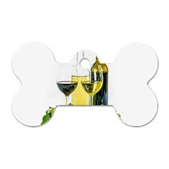 White Wine Red Wine The Bottle Dog Tag Bone (two Sides) by BangZart