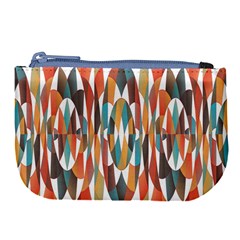 Colorful Geometric Abstract Large Coin Purse by linceazul