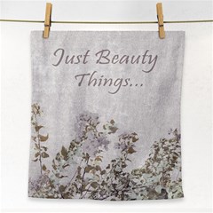 Shabby Chic Style Motivational Quote Face Towel by dflcprints