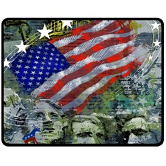 Usa United States Of America Images Independence Day Double Sided Fleece Blanket (medium)  by BangZart