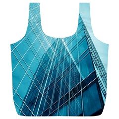 Glass Bulding Full Print Recycle Bags (l)  by BangZart