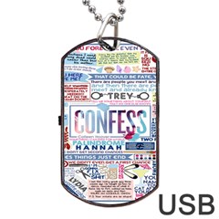 Book Collage Based On Confess Dog Tag Usb Flash (one Side) by BangZart