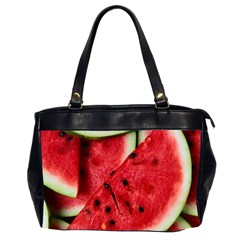 Fresh Watermelon Slices Texture Office Handbags (2 Sides)  by BangZart