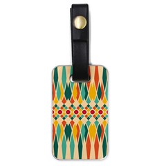 Festive Pattern Luggage Tags (one Side)  by linceazul