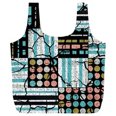 Distressed Pattern Full Print Recycle Bags (l)  by linceazul