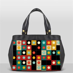 Colors On Black Office Handbags (2 Sides)  by linceazul