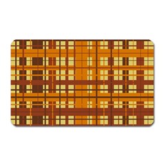 Plaid Pattern Magnet (rectangular) by linceazul