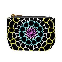 Colored Window Mandala Mini Coin Purses