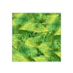 Green Springtime Leafs Satin Bandana Scarf by designworld65