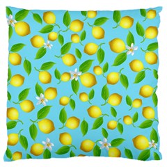 Lemon Pattern Large Flano Cushion Case (one Side)