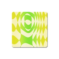 Green Shapes Canvas                              Magnet (square) by LalyLauraFLM