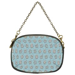 Texture Background Beige Grey Blue Chain Purses (one Side) 