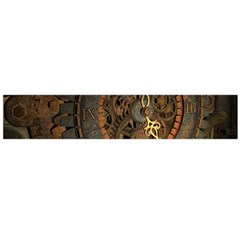 Steampunk, Awesoeme Clock, Rusty Metal Flano Scarf (large)