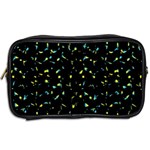 Splatter Abstract Dark Pattern Toiletries Bags 2-Side Back