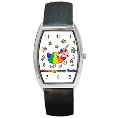 Unicorn Sheep Barrel Style Metal Watch by Valentinaart