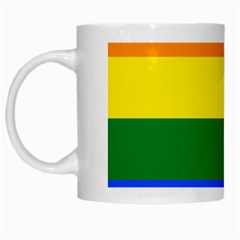 Pride Flag White Mugs by Valentinaart