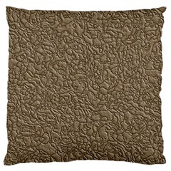 Leather Texture Brown Background Standard Flano Cushion Case (one Side)