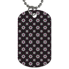 Sunflower Star Floral Purple Pink Dog Tag (one Side) by Mariart