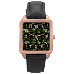 Pattern Halloween Witch Got Candy? Icreate Rose Gold Leather Watch  by iCreate