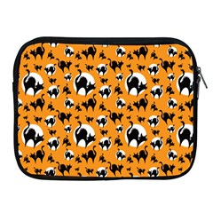 Pattern Halloween Black Cat Hissing Apple Ipad 2/3/4 Zipper Cases by iCreate