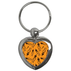 Halloween Skeletons  Key Chains (heart)  by iCreate