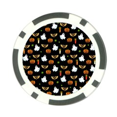 Halloween Pattern Poker Chip Card Guard