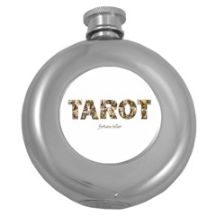 Tarot Fortune Teller Round Hip Flask (5 Oz) by Valentinaart