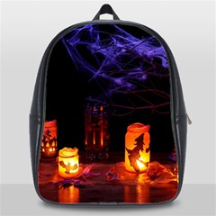 Awaiting Halloween Night School Bag (xl) by gothicandhalloweenstore