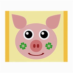 Luck Lucky Pig Pig Lucky Charm Small Glasses Cloth (2-side) by Celenk