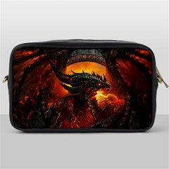 Dragon Legend Art Fire Digital Fantasy Toiletries Bags by Celenk