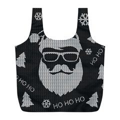 Ugly Christmas Sweater Full Print Recycle Bags (l)  by Valentinaart