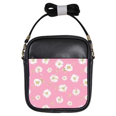 Pink Flowers Girls Sling Bags by NouveauDesign