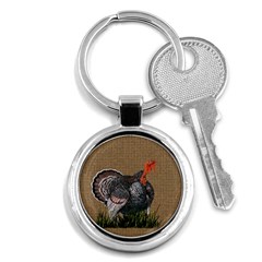 Thanksgiving Turkey Key Chains (round)  by Valentinaart