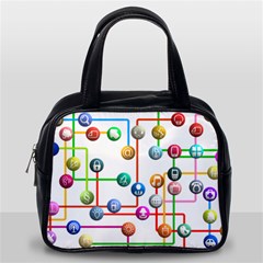 Icon Media Social Network Classic Handbags (one Side) by Celenk